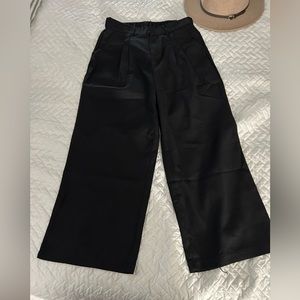 Black wide leg pants